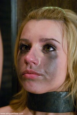 Picture tagged with: American, Blonde, Eyes, Lexi Belle, Whipped Ass, Bondage, Close-up, Face