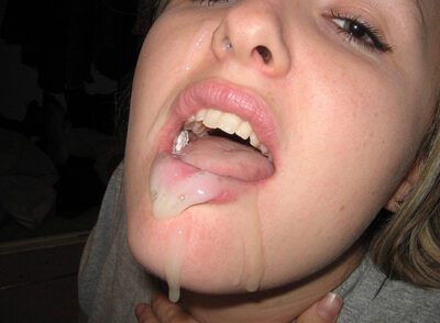 Imagen etiquetada con: Blonde, Cumshot, Facial, Mouth, Tongue