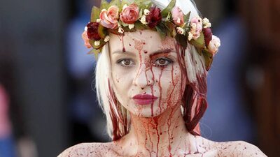 Imagen etiquetada con: Blonde, Eyes, Face, Femen, Ukrainian