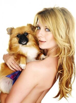 Blonde, Skinny, Dog