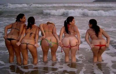 Imagen etiquetada con: Brunette, 5 girls, Ass - Butt, Beach, Sexy Wallpaper