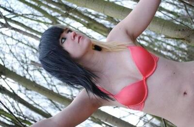 Imagen etiquetada con: Brunette, Lingerie, Nature