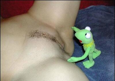 Imagen etiquetada con: Close-up, Funny, Kermit, Pussy