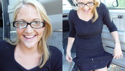 Imagen etiquetada con: Cumshot, Blonde, Facial