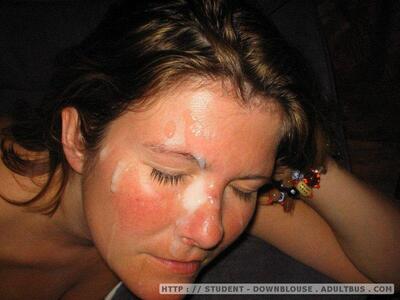 Imagen etiquetada con: Cumshot, Brunette, Facial