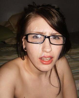 Cumshot, Brunette, Facial