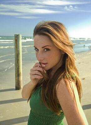 Redhead, Beach, Cute, Eyes, Safe for work, Selfie