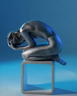 Imagen etiquetada con: Skinny, Anastasia Grinenko, Brunette, Feet, Igor Kuprianow, Legs, Art, Body painting