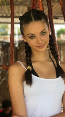 Picture tagged with: Skinny, Australian, Brunette, Eyes, Meika Woollard, Braid, Cute, Safe for work