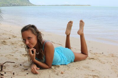 Imagen etiquetada con: Skinny, Beach Baby, Blonde, Katya Clover - Mango A, X-Art, Beach, Nature, Russian