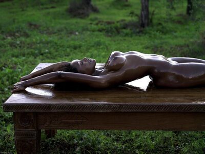 Imagen etiquetada con: Skinny, Black, Hegre Art, Boobs, Oiled, Sexy Wallpaper, Small Tits, Tummy