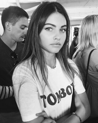 Imagen etiquetada con: Skinny, Black and White, Brunette, Thylane Blondeau, Celebrity - Star, Cute, Eyes, French, Safe for work