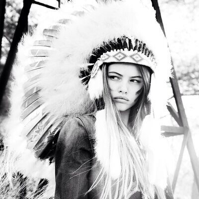 Imagen etiquetada con: Skinny, Black and White, Brunette, Thylane Blondeau, Celebrity - Star, Cute, French, Safe for work